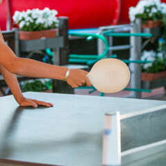 ping pong in spiaggia