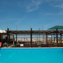 piscina in spiaggia
